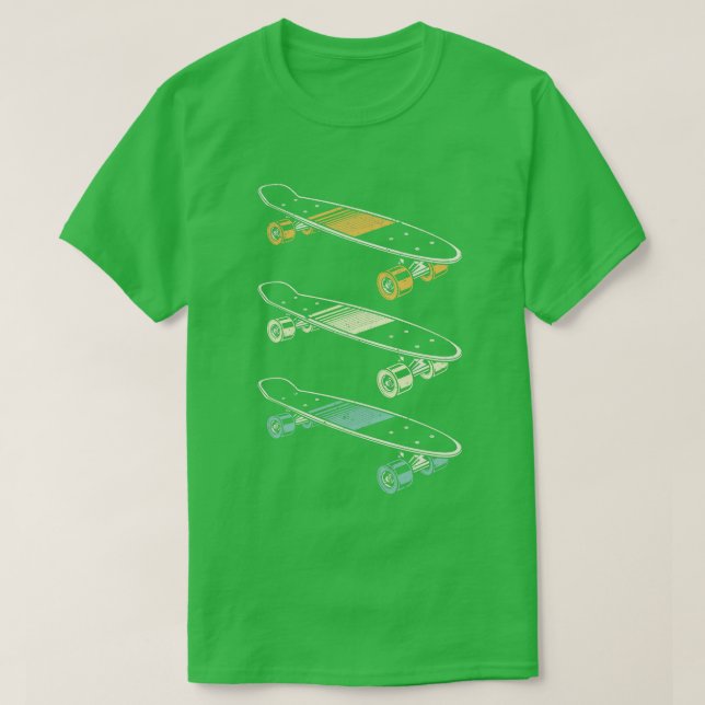 Camiseta Skate Lover Retro Skateboard Sport Skateboarding (Diseño del anverso)