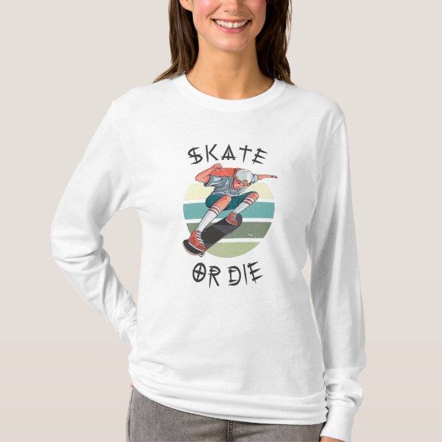 Camiseta Skate o muere Skateboard Boy (Anverso)