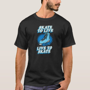 Camiseta Skate Para Vivir En Vivo Para Patinar Cute Retro R