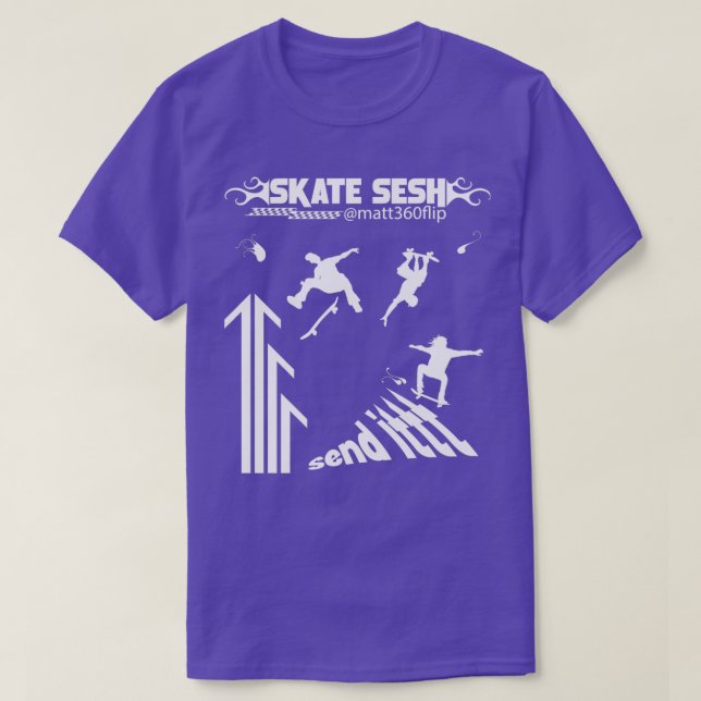 Camiseta SKATE SESH Matt360Flip Edition Skateboarder Design (Diseño del anverso)