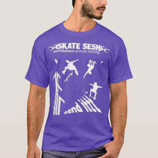 Camiseta SKATE SESH Matt360Flip Edition Skateboarder Design