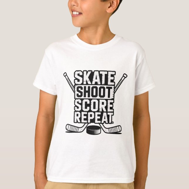 Camiseta Skate Shoot Score Repeat _4  (Anverso)
