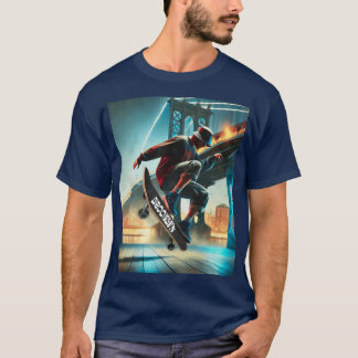 Camiseta Skate Tricks Under the Brooklyn Bridge NYC Street 