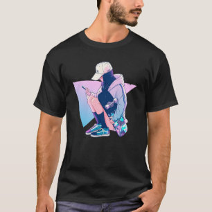 Camiseta Skate y Scroll - Chica de patinadores de Guay