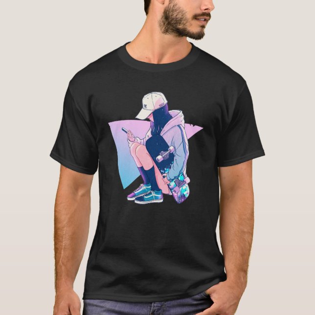 Camiseta Skate y Scroll - Chica de patinadores de Guay (Anverso)
