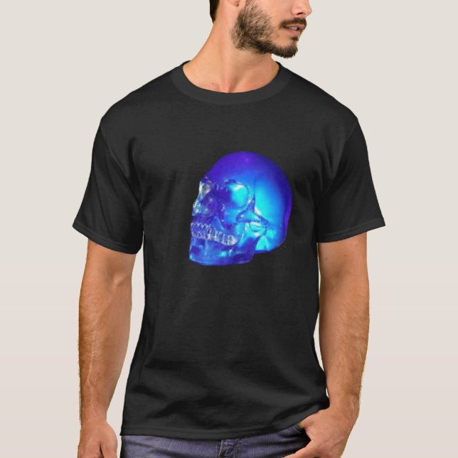 Camiseta Skateboard Blue Skull (Anverso)