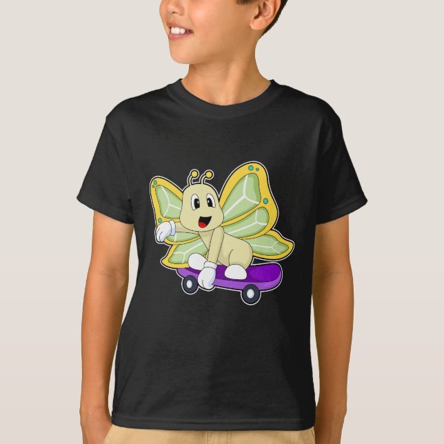 Camiseta Skateboard Butterfly (Anverso)