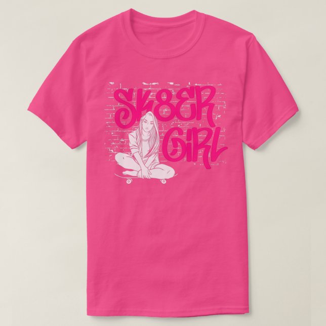 Camiseta Skateboard Chica SK8er (Diseño del anverso)