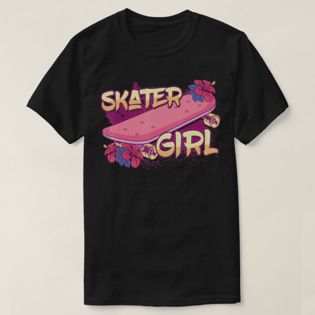 Camiseta Skateboard Chica Skateboard Skateboarding (Diseño del anverso)