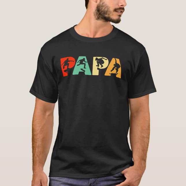 Camiseta Skateboard Dad Retro Dad Skateboard (Anverso)
