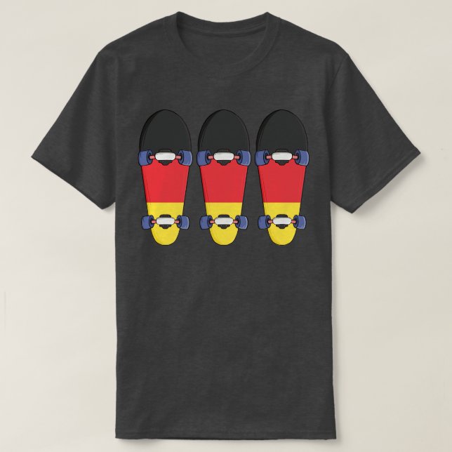 Camiseta Skateboard de Alemania (Diseño del anverso)
