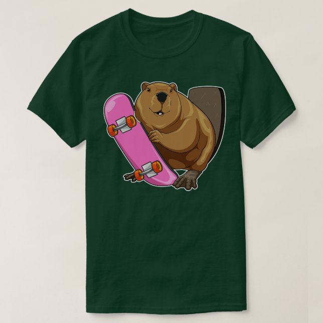 Camiseta Skateboard de Beaver (Diseño del anverso)