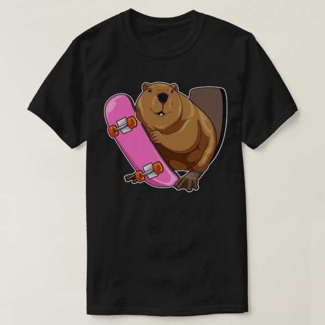 Camiseta Skateboard de Beaver (Diseño del anverso)