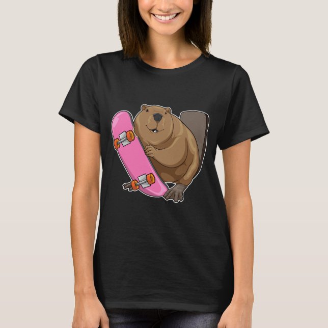 Camiseta Skateboard de Beaver (Anverso)