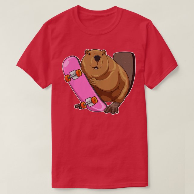 Camiseta Skateboard de Beaver (Diseño del anverso)