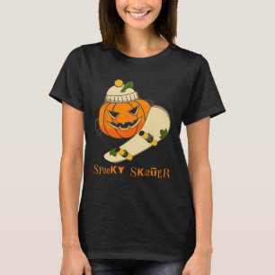 Camiseta Skateboard de calabaza Halloween Disstume divertid
