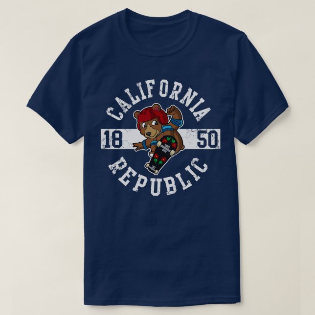 Camiseta Skateboard de la República de California (Diseño del anverso)