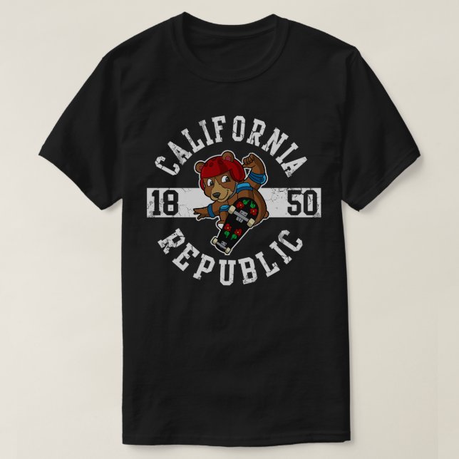 Camiseta Skateboard de la República de California (Diseño del anverso)