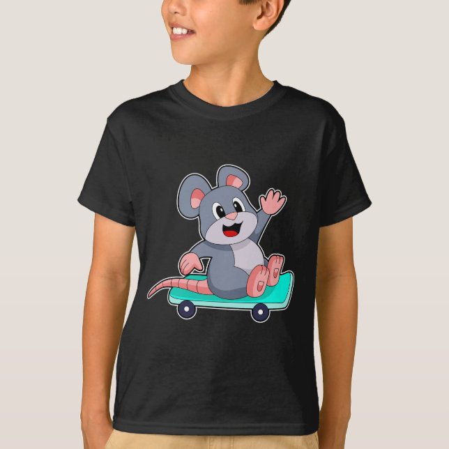 Camiseta Skateboard del ratón (Anverso)
