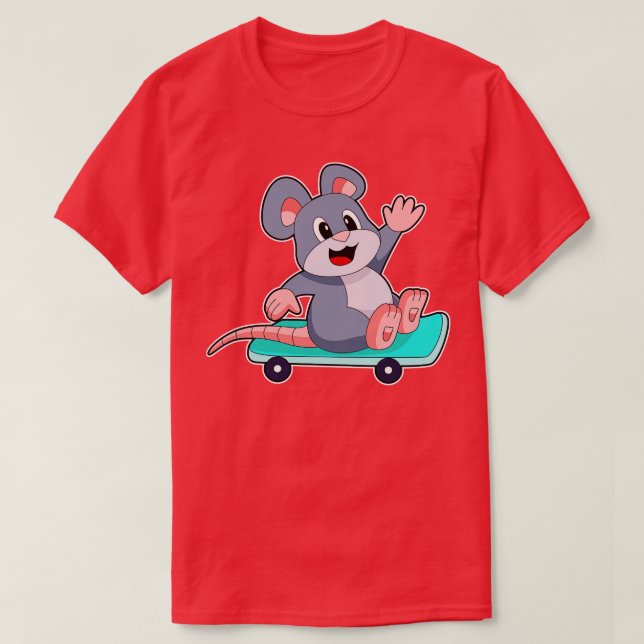Camiseta Skateboard del ratón (Diseño del anverso)