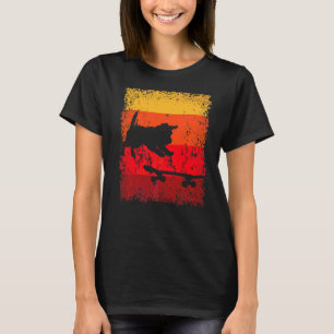 Camiseta Skateboard Dog Skateboarding Skateboarder Vintage