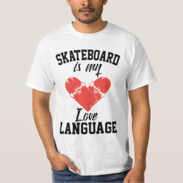 Camiseta Skateboard es mi lenguaje de amor - Funny Skateboa