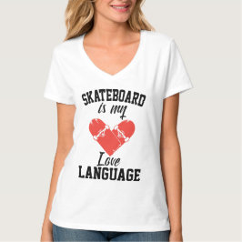 Camiseta Skateboard es mi lenguaje de amor - Funny Skateboa