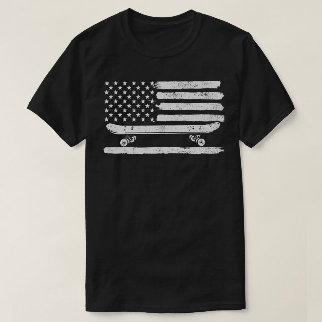 Camiseta Skateboard Estados Unidos (Diseño del anverso)