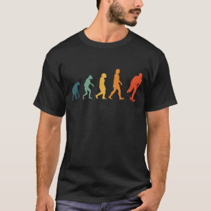 Camiseta Skateboard Evolution Retro Skateboarder