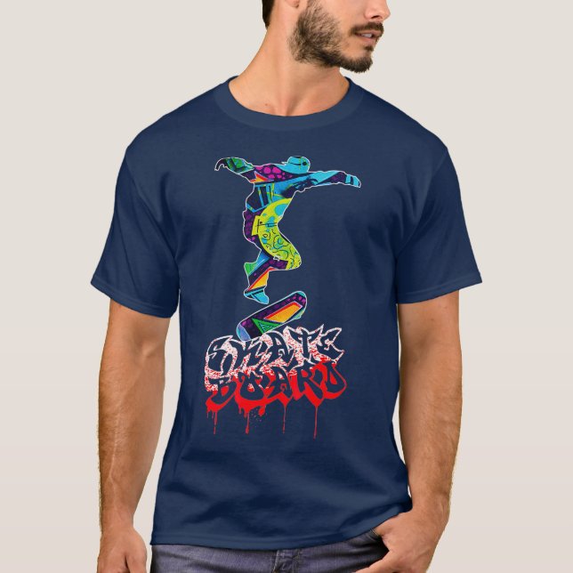 Camiseta Skateboard Graffiti Style Skater Bons (Anverso)