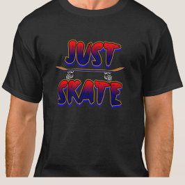 Camiseta Skateboard Just Skateboard Skateboarder Rojo Azul