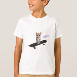 Camiseta Skateboard Kitten T-Shirt