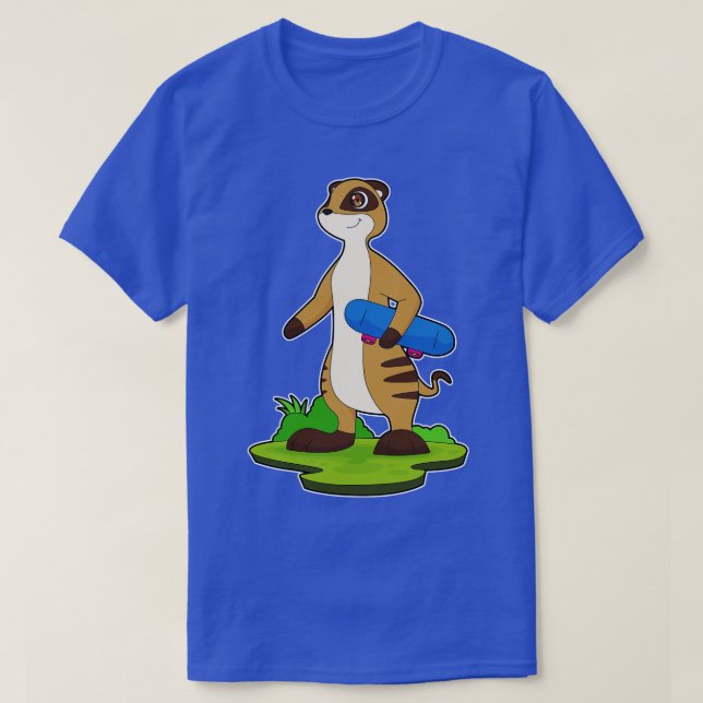 Camiseta Skateboard Meerkat (Diseño del anverso)