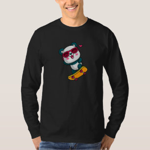 Camiseta Skateboard Panda Bear Guay Panda Skateboard Ska