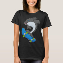 Camiseta Skateboard para delfines