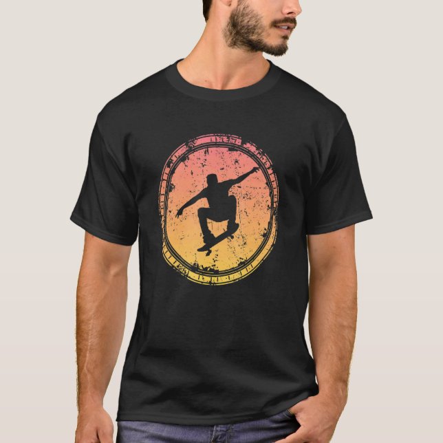 Camiseta Skateboard Retro Diseño Skateboarding (Anverso)