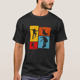 Camiseta Skateboard Retro Extreme Sport para Skateboa