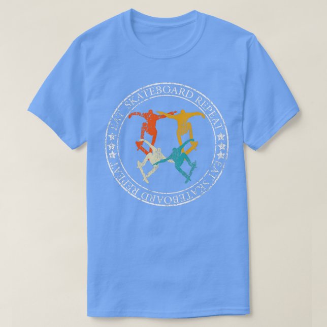 Camiseta skateboard Retro Vintage Gift (Diseño del anverso)