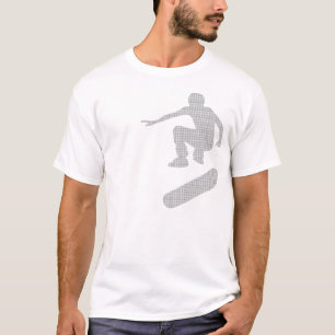Camiseta skateboard silhouettes.