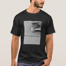 Camiseta skateboard skateboard fotografía en blanco negro