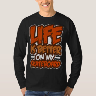 Camiseta Skateboard Skateboard Skateboarder Board