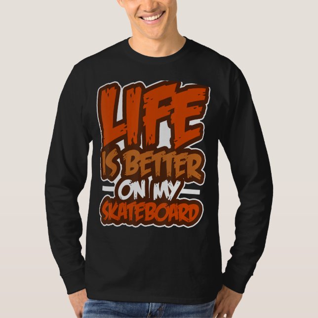 Camiseta Skateboard Skateboard Skateboarder Board (Anverso)