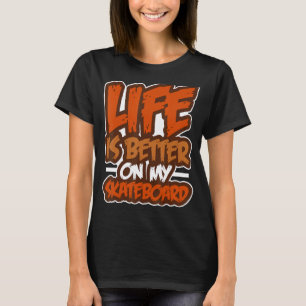 Camiseta Skateboard Skateboard Skateboarder Board
