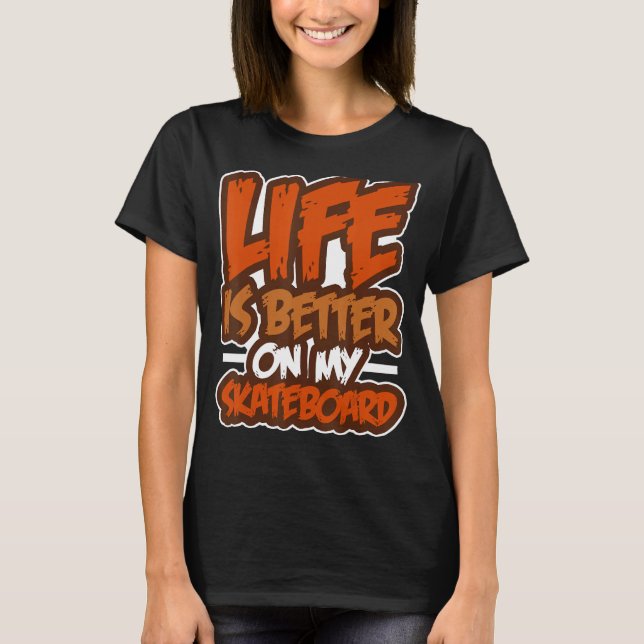 Camiseta Skateboard Skateboard Skateboarder Board (Anverso)