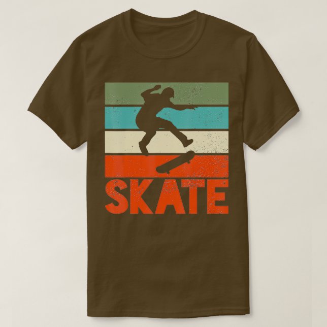Camiseta Skateboard Skateboard Skateboarder Retro (Diseño del anverso)