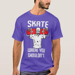 Camiseta Skateboard Skateboarding Hombres Skeleton