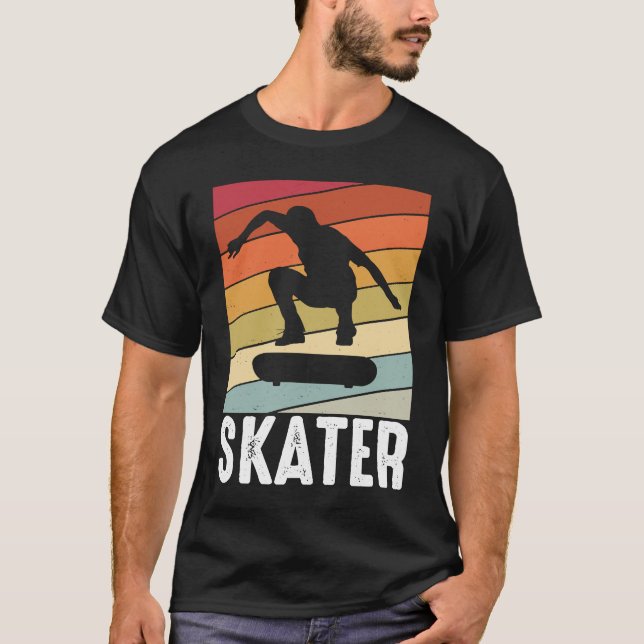 Camiseta Skateboard skateboarding skater vintage board sk (Anverso)