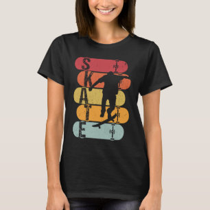 Camiseta Skateboard Skateboarding Vintage Retro Boar