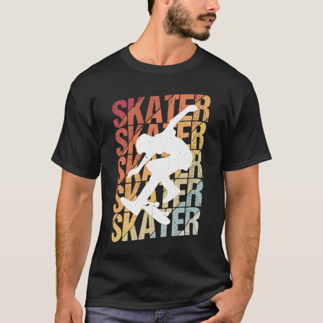Camiseta Skateboard Skateboarding Vintage Retro Boar (Anverso)