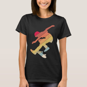 Camiseta Skateboard Skateboarding Vintage Retro Boar